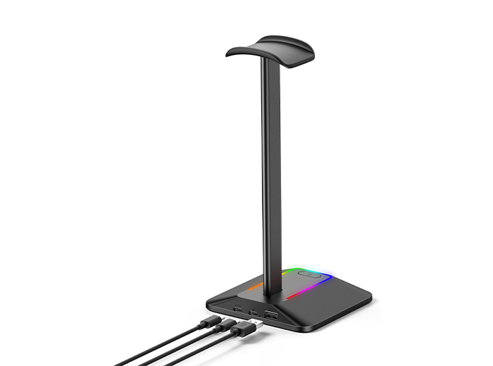 Headphone Stand with 2*USB ports